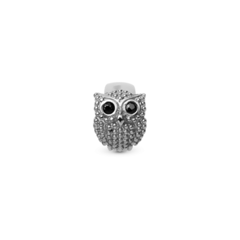 Strieborný korálik Christina Owl 2,5g 2