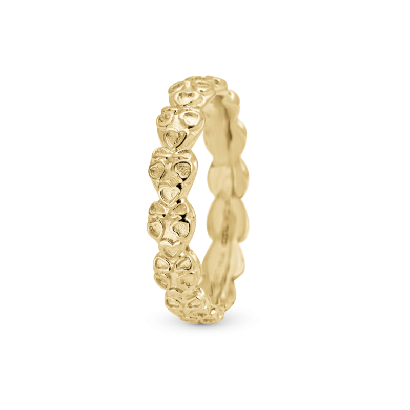 Prsteň - Heart Beat, goldpl silver 2