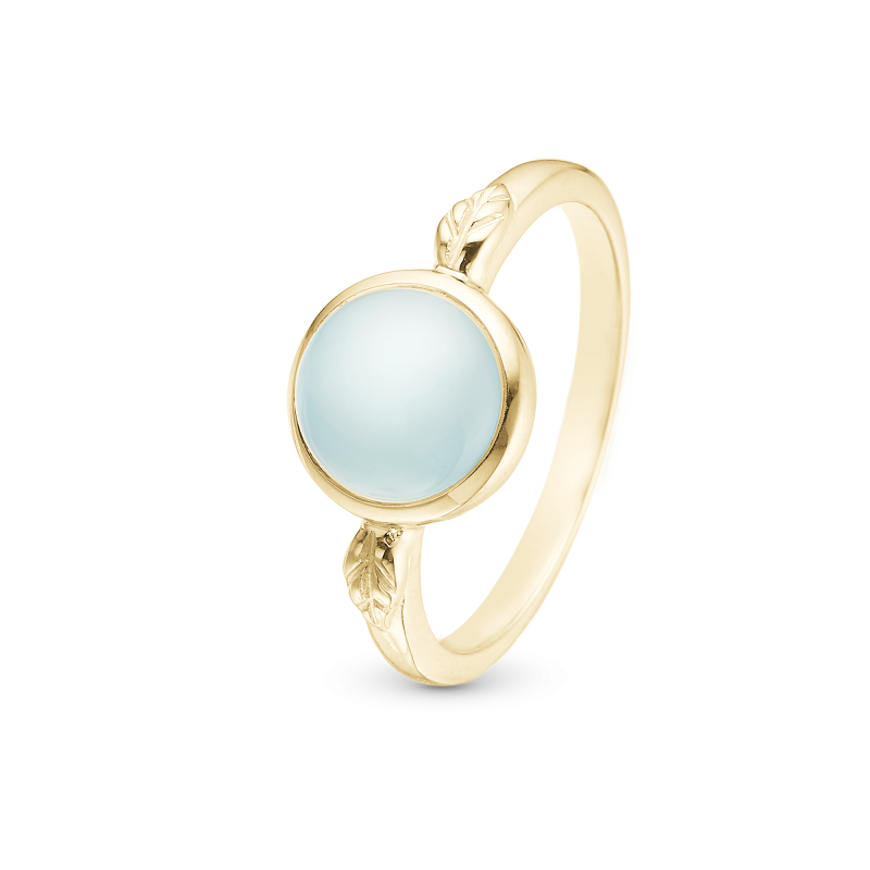 Prsteň - Blue Chalcedony 2