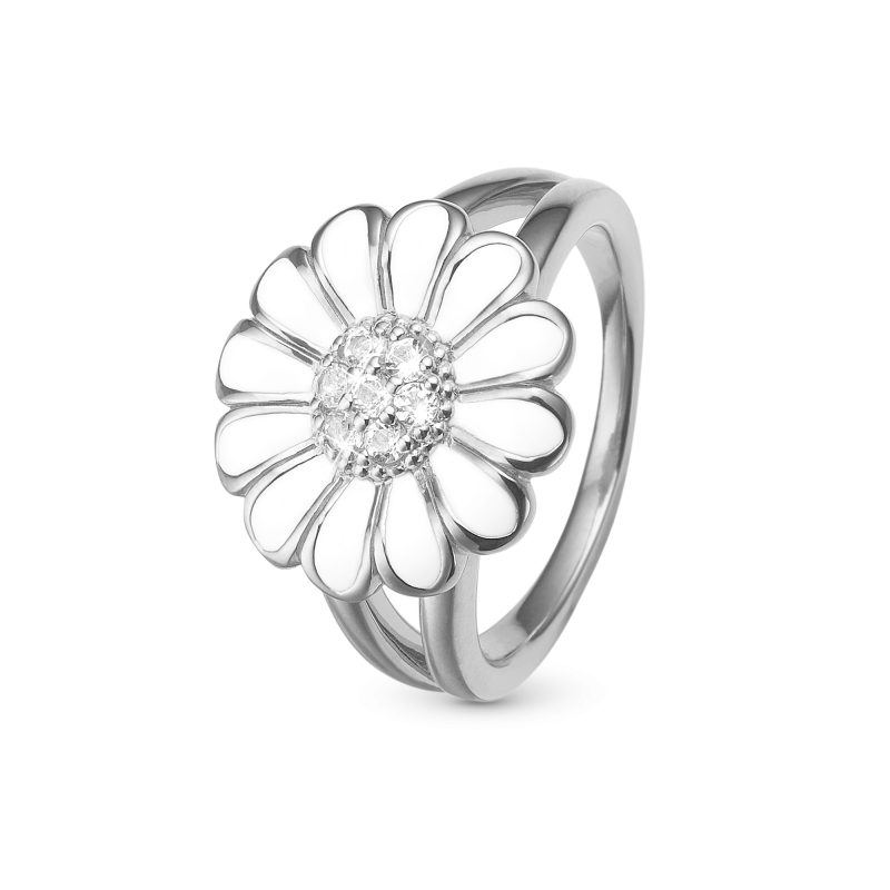 Prsteň - Topaz Big White Marguerite 2