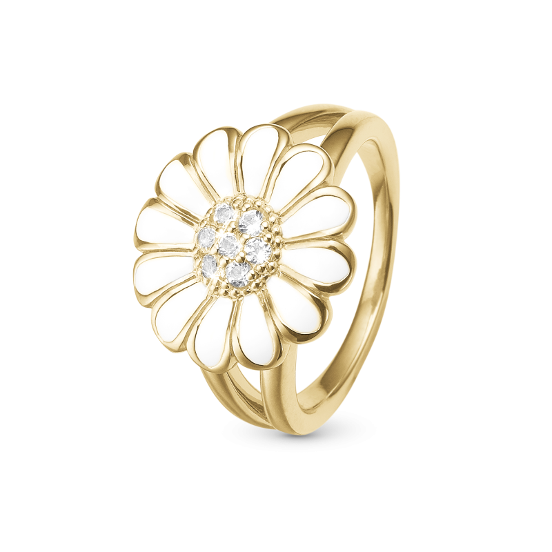 Prsteň - Topaz Big White Marguerite 2