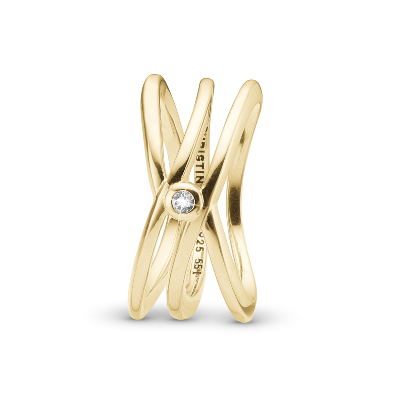 Prsteň - My One and Only, goldpl silver 2