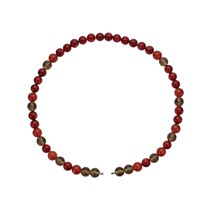 Korálkový náhrdelník Christina Connection Carnelian, Sea bamboo 2