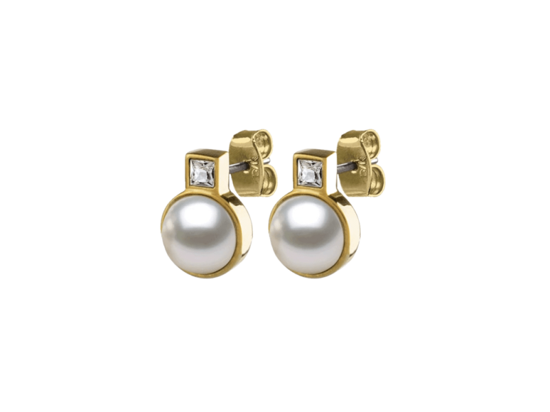 DYRBERG/KERN náušnice ZYRIS gold white 352135 2