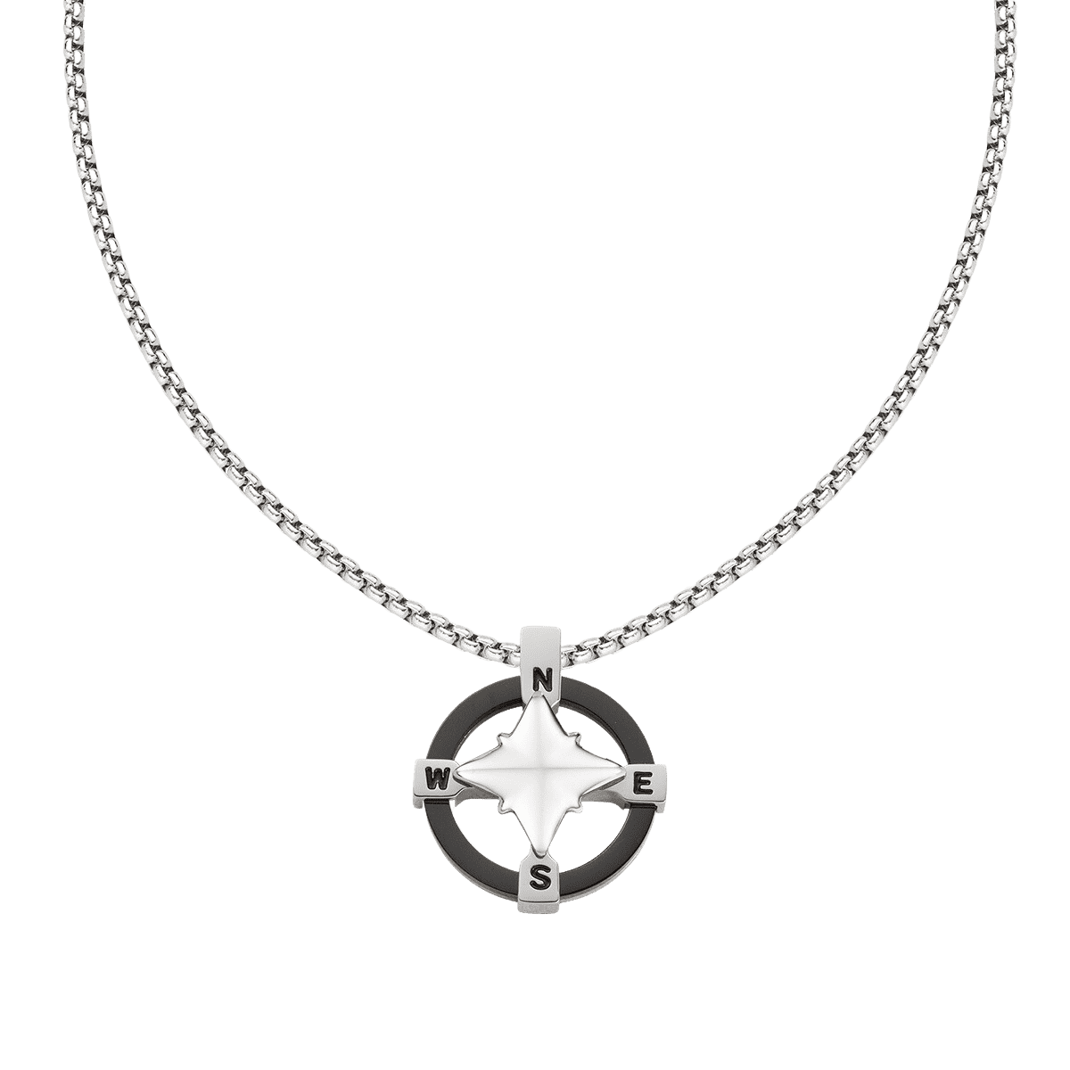 Pánsky oceľový náhrdelník AMEN Cardinal Points ACCL110 2