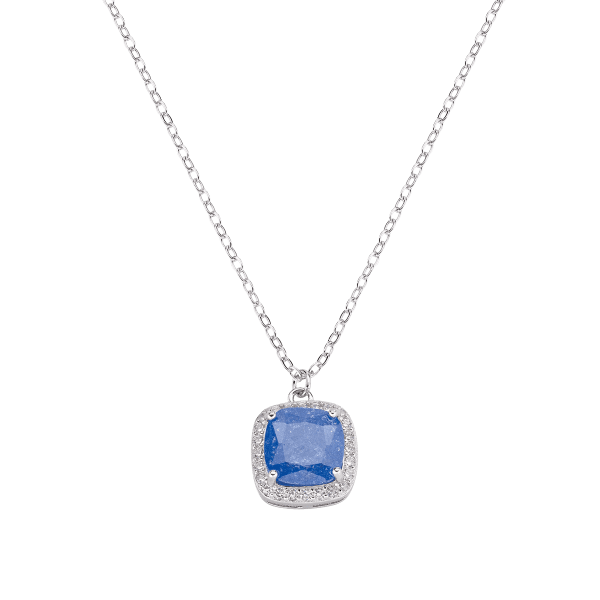 Strieborný náhrdelník AMEN Blue Creek 2