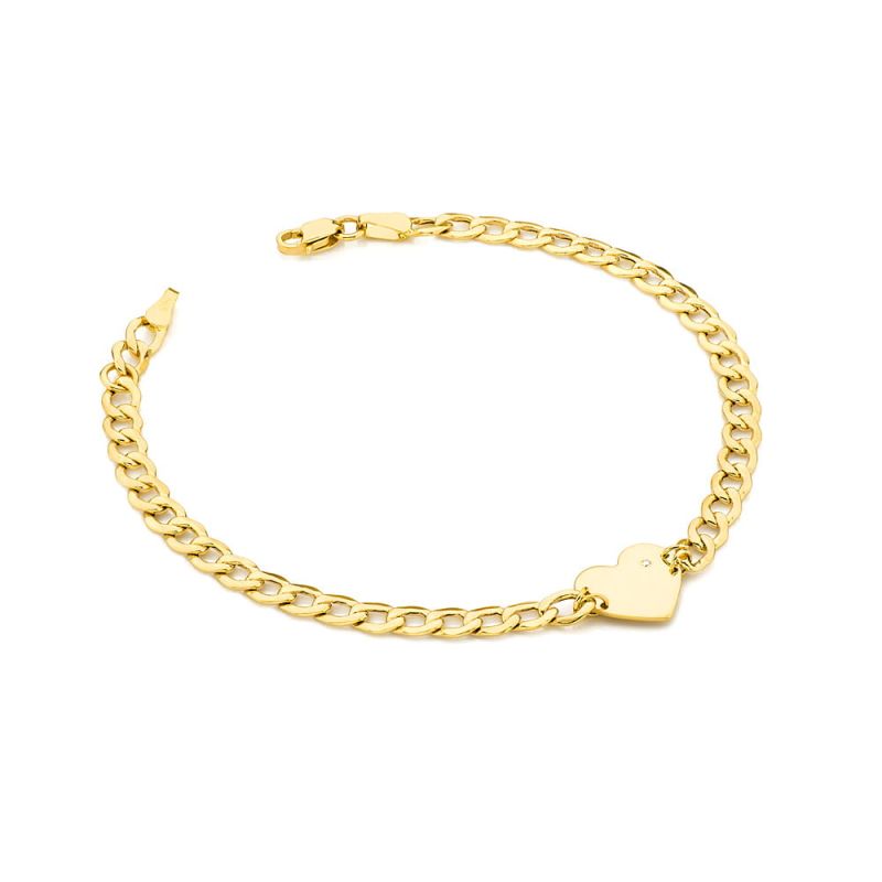 B006 náramok s diamantmi žlté zlato Au 585/1000 2