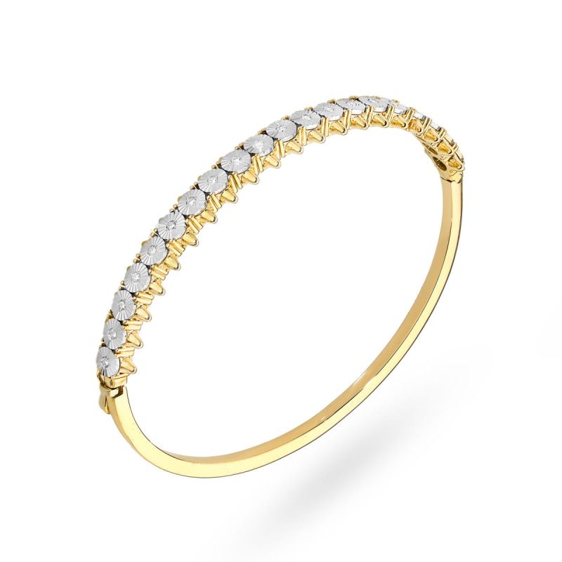 B015 náramok s diamantmi žlté zlato Au 585/1000 2