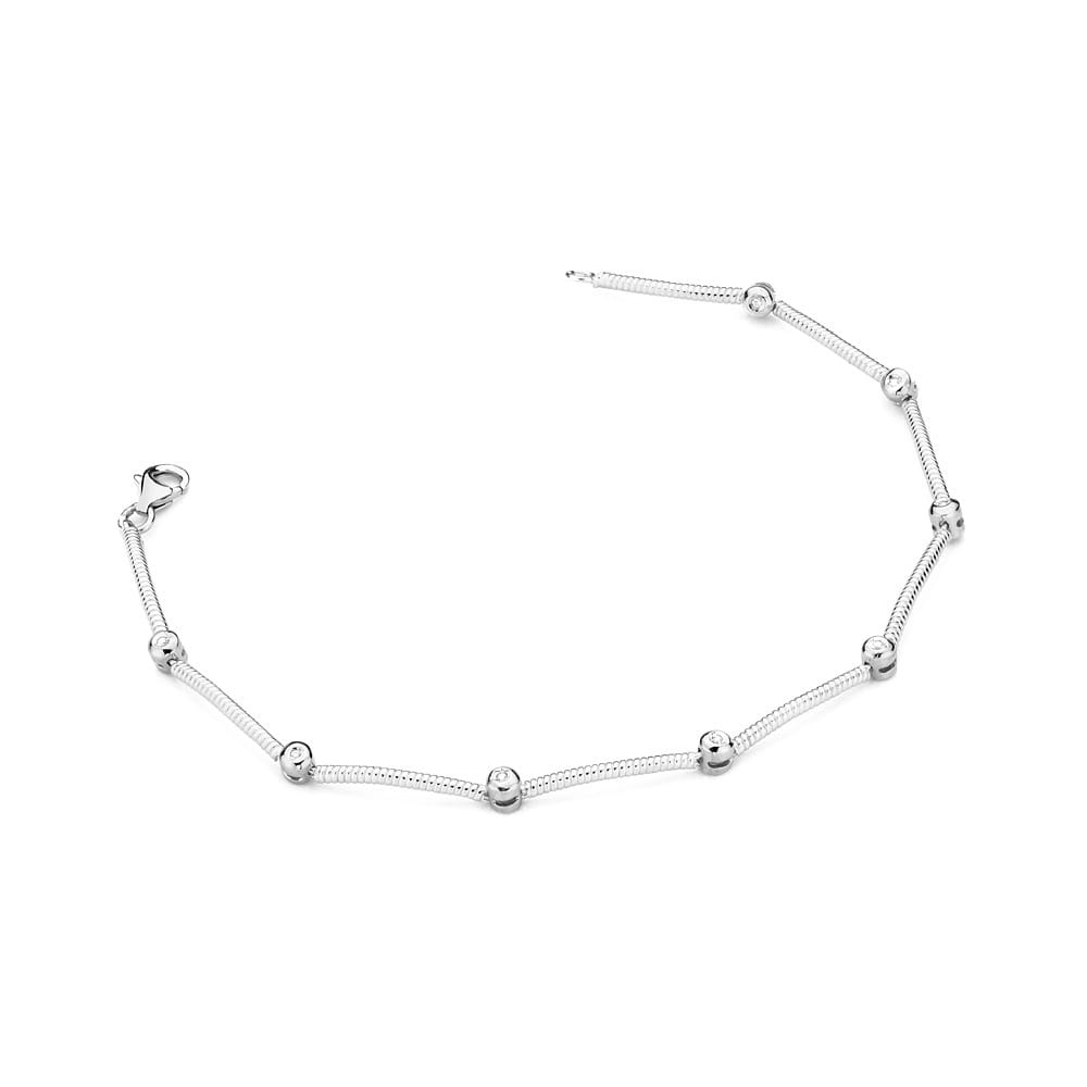 B17668 náramok s diamantmi, biele zlato Au 585/1000 2