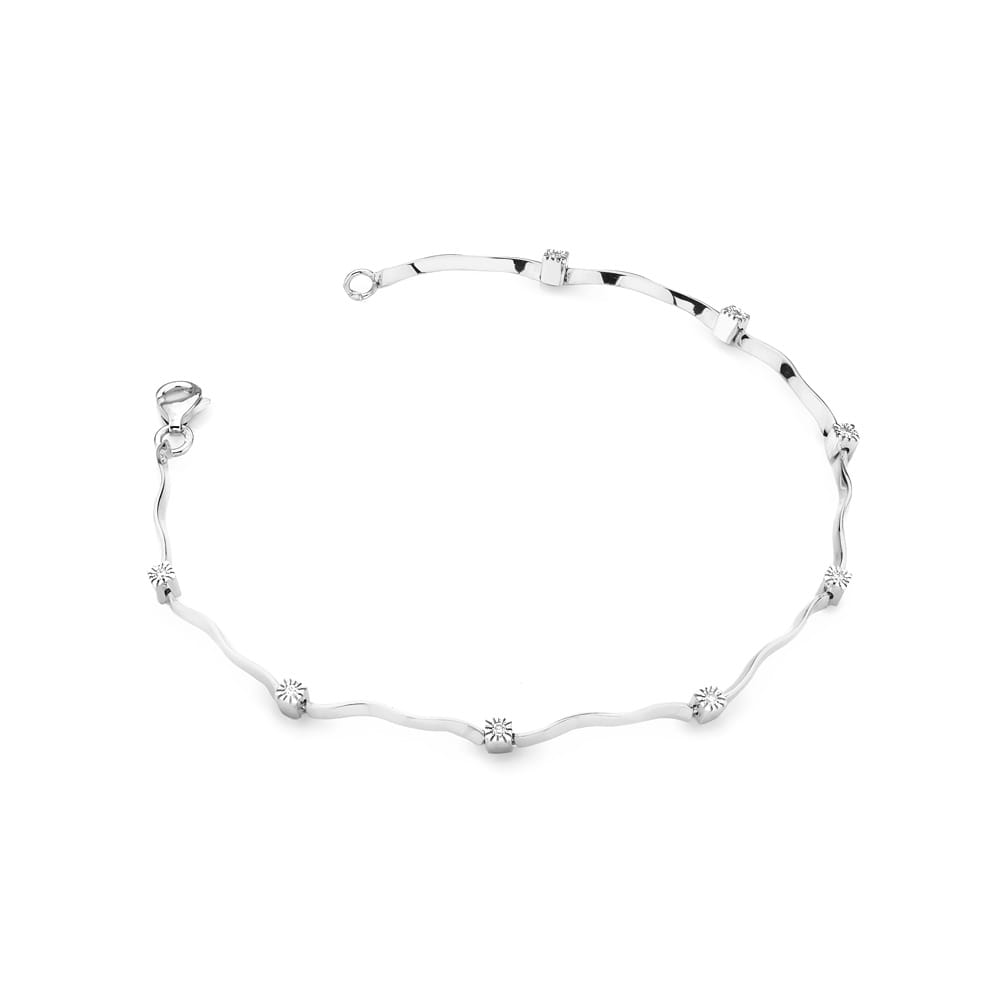 B31663 náramok s diamantmi biele zlato Au 585/1000 2
