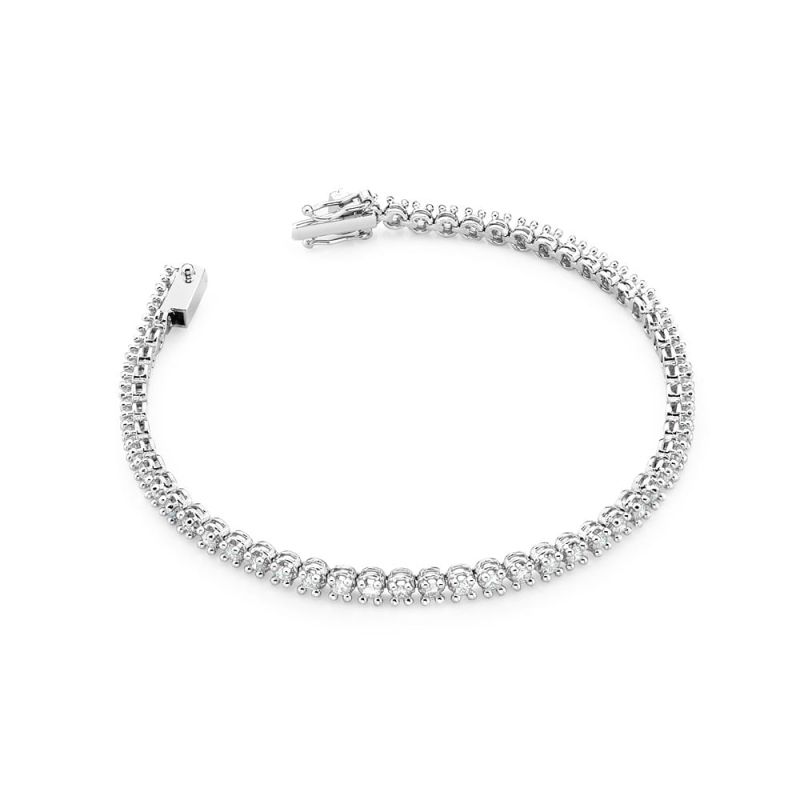 B32948 náramok s diamantmi, biele zlato Au 585/1000 2