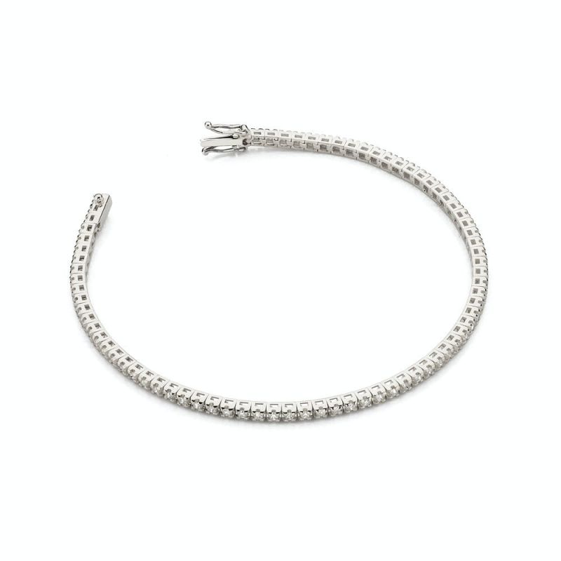 B39150 náramok s diamantmi, biele zlato Au 585/1000 2