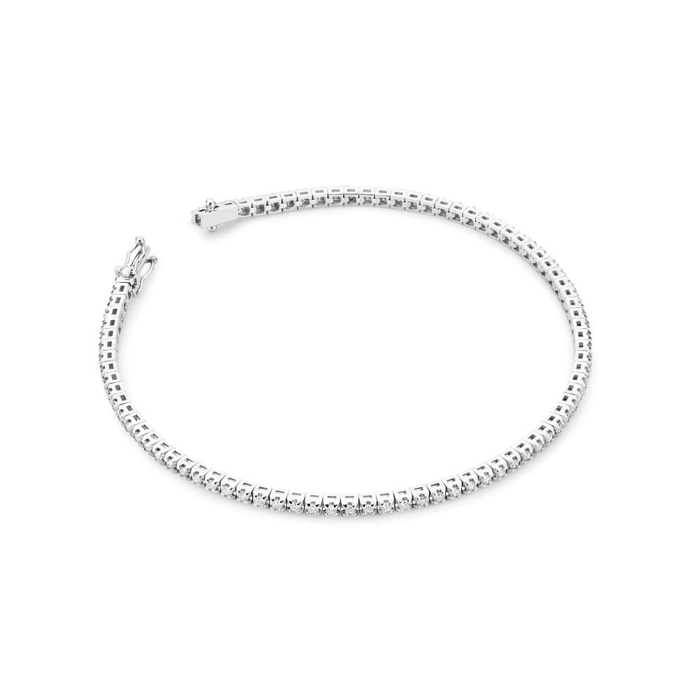 B39150 náramok s diamantmi, biele zlato Au 585/1000 2