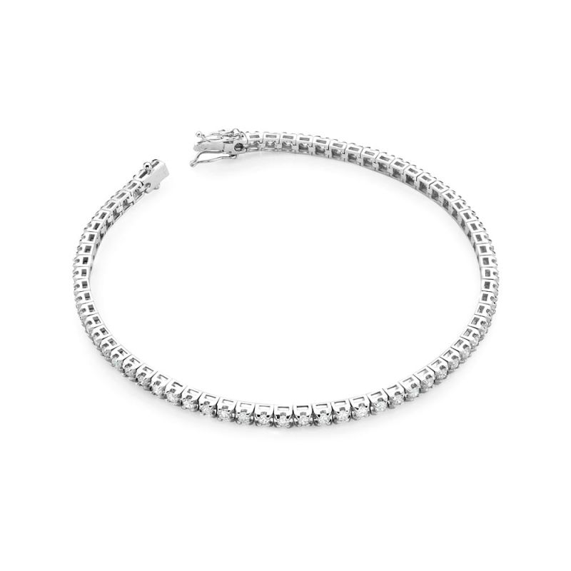 B39150 náramok s diamantmi, biele zlato Au 585/1000 2