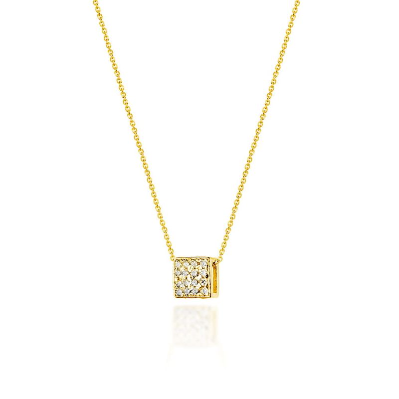 C013 náhrdelník s diamantmi žlté zlato Au 585/1000 2