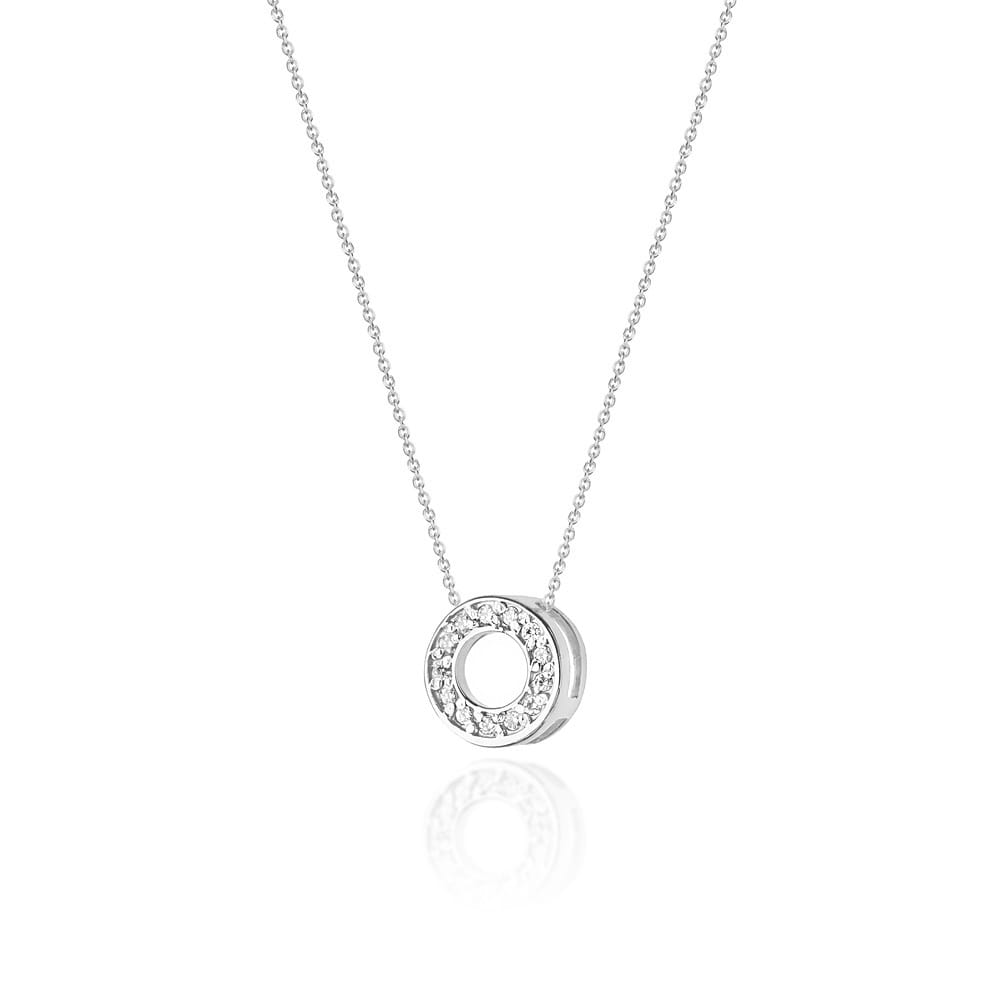 C014 náhrdelník s diamantmi biele zlato Au 585/1000 2