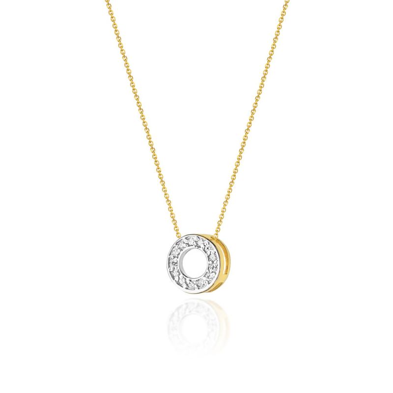 C014 náhrdelník s diamantmi žlté zlato Au 585/1000 2