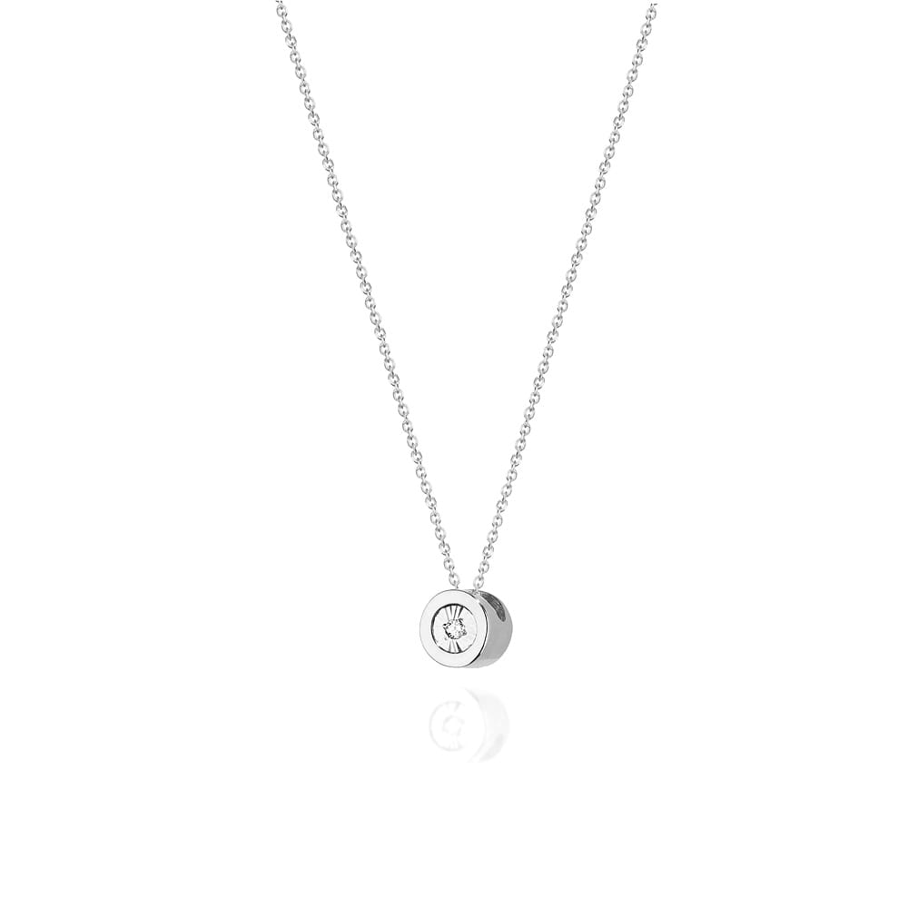 C017 náhrdelník s diamantmi biele zlato Au 585/1000 2