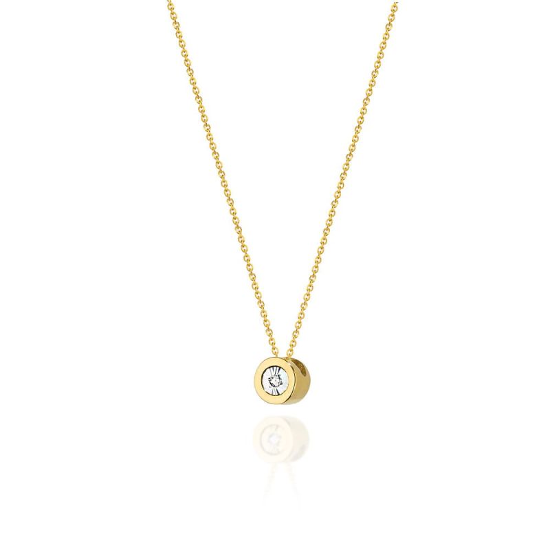 C017 náhrdelník s diamantmi žlté zlato Au 585/1000 2