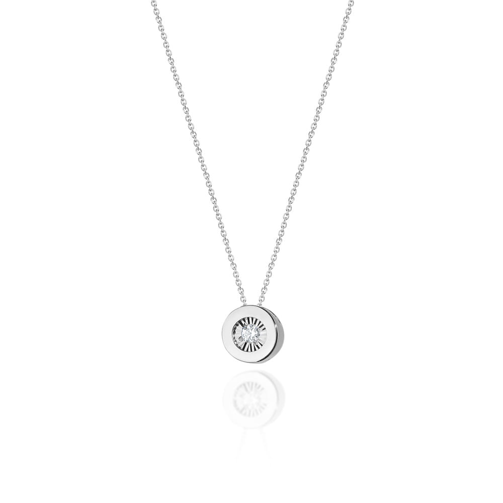 C019 náhrdelník s diamantmi biele zlato Au 585/1000 2