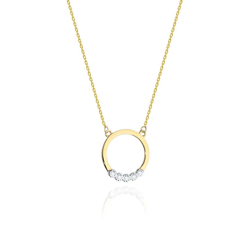 C020 náhrdelník s diamantmi žlté zlato Au 585/1000 2