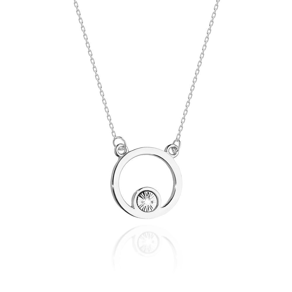 C022 náhrdelník s diamantmi biele zlato Au 585/1000 2