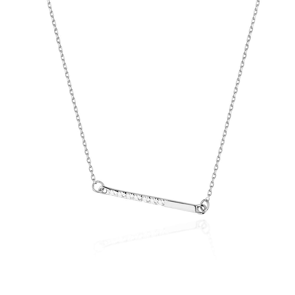 C029 náhrdelník s diamantmi biele zlato Au 585/1000 2