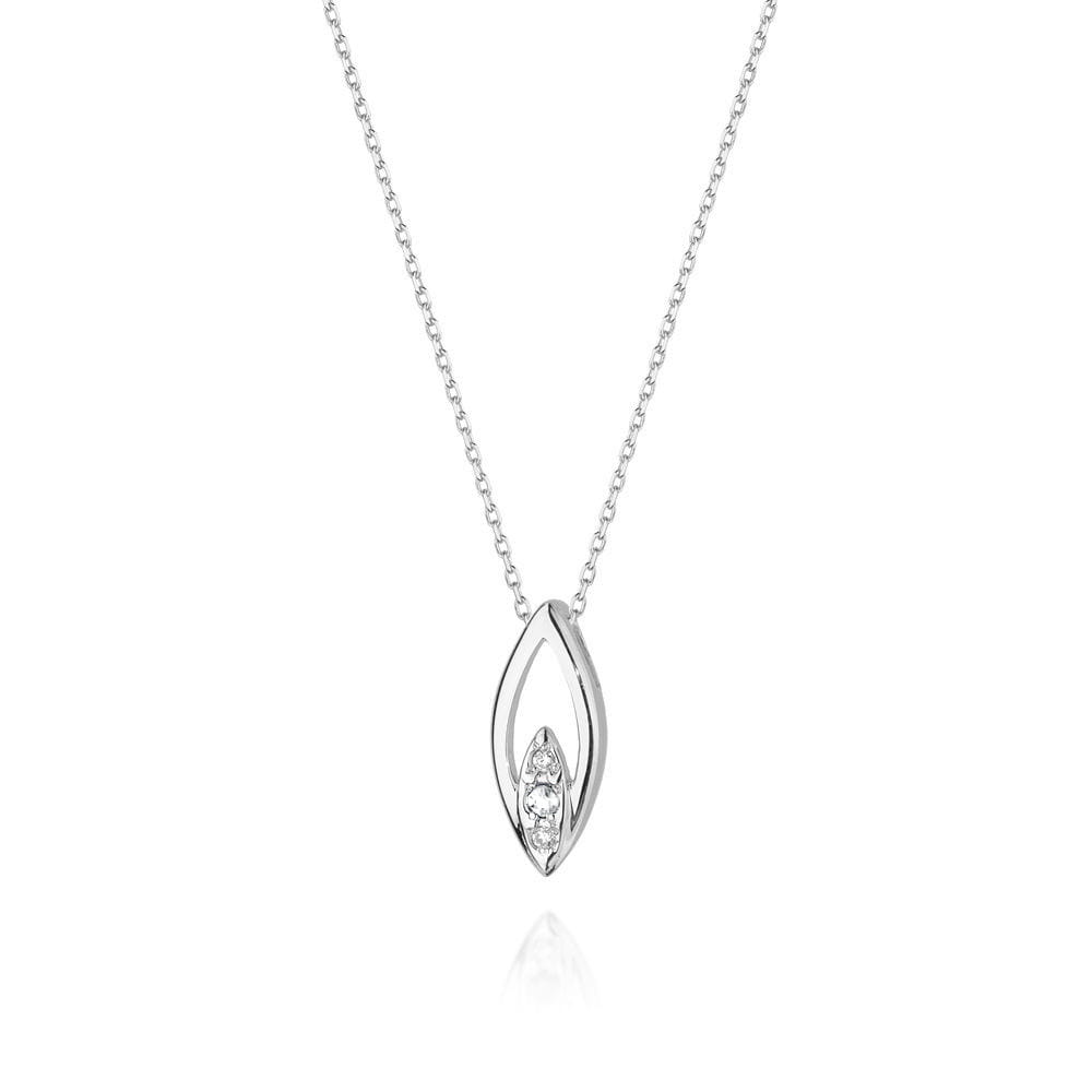 C031 náhrdelník s diamantmi biele zlato Au 585/1000 2