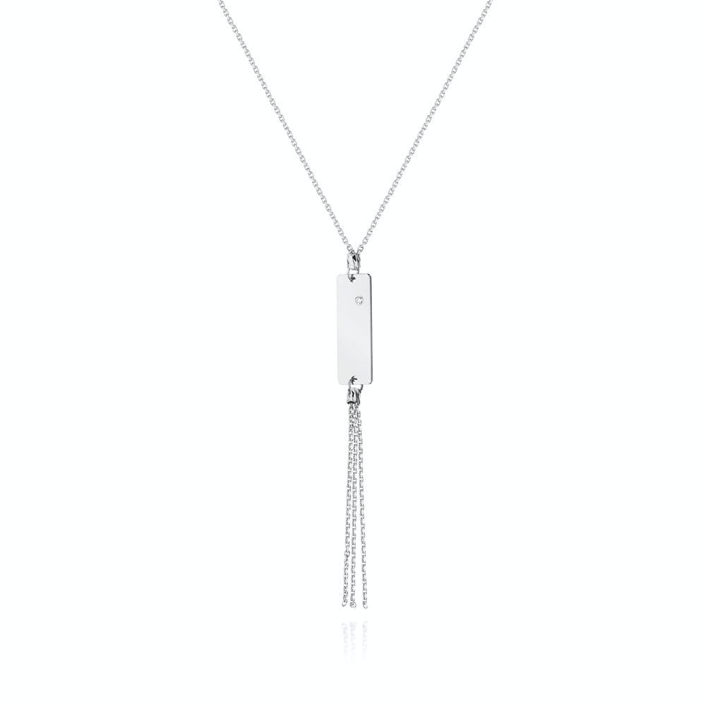 C037 náhrdelník s diamantmi biele zlato Au 585/1000 2