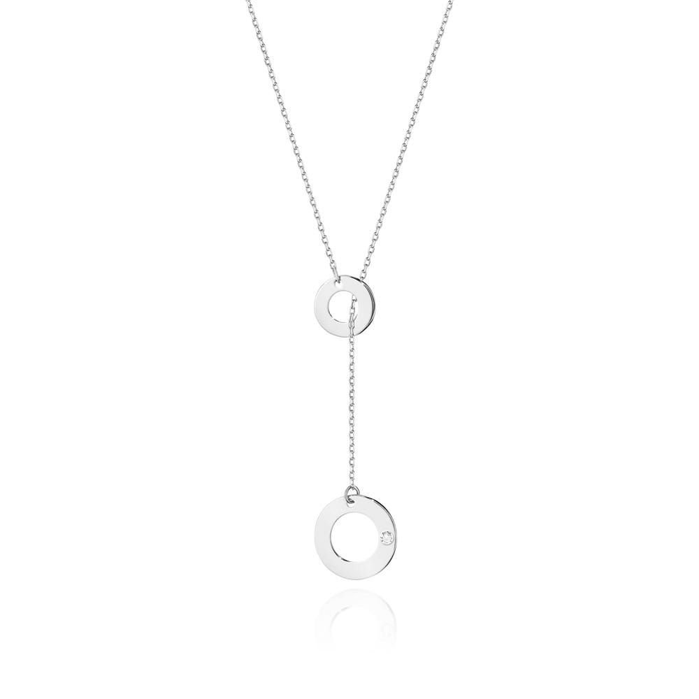 C045 náhrdelník s diamantmi biele zlato Au 585/1000 2