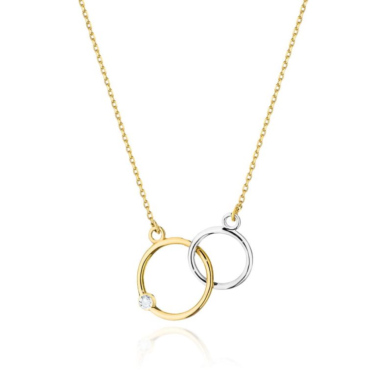 C047 náhrdelník s diamantmi žlté zlato Au 585/1000 2