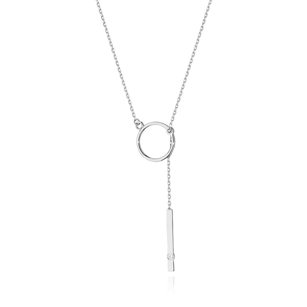 C049 náhrdelník s diamantmi biele zlato Au 585/1000 2