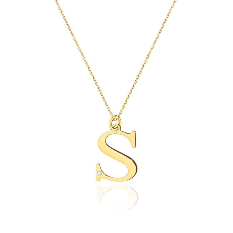 C069 náhrdelník s diamantmi žlté zlato Au 585/1000 2