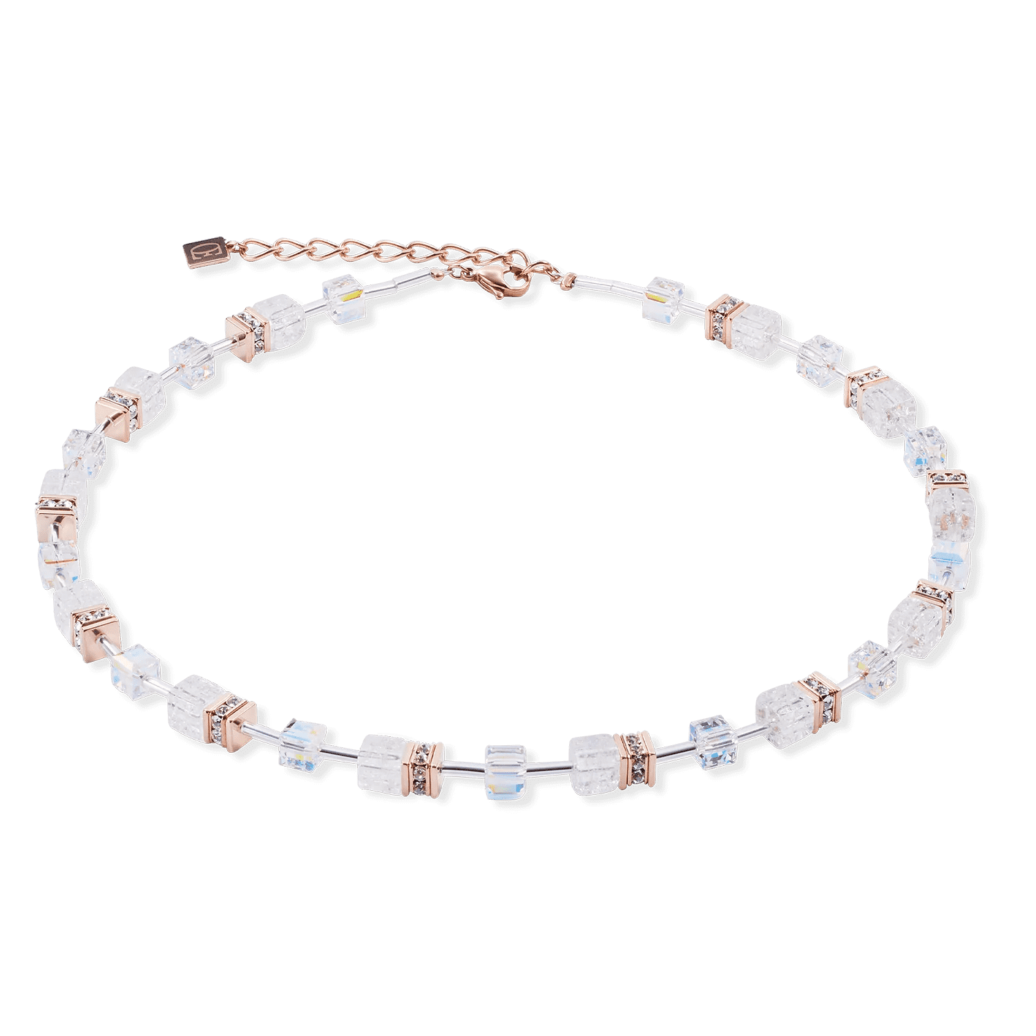 COEUR DE LION dámsky náhrdelník GeoCUBE® Iconic Nature ružovozlatý 3018101425 2