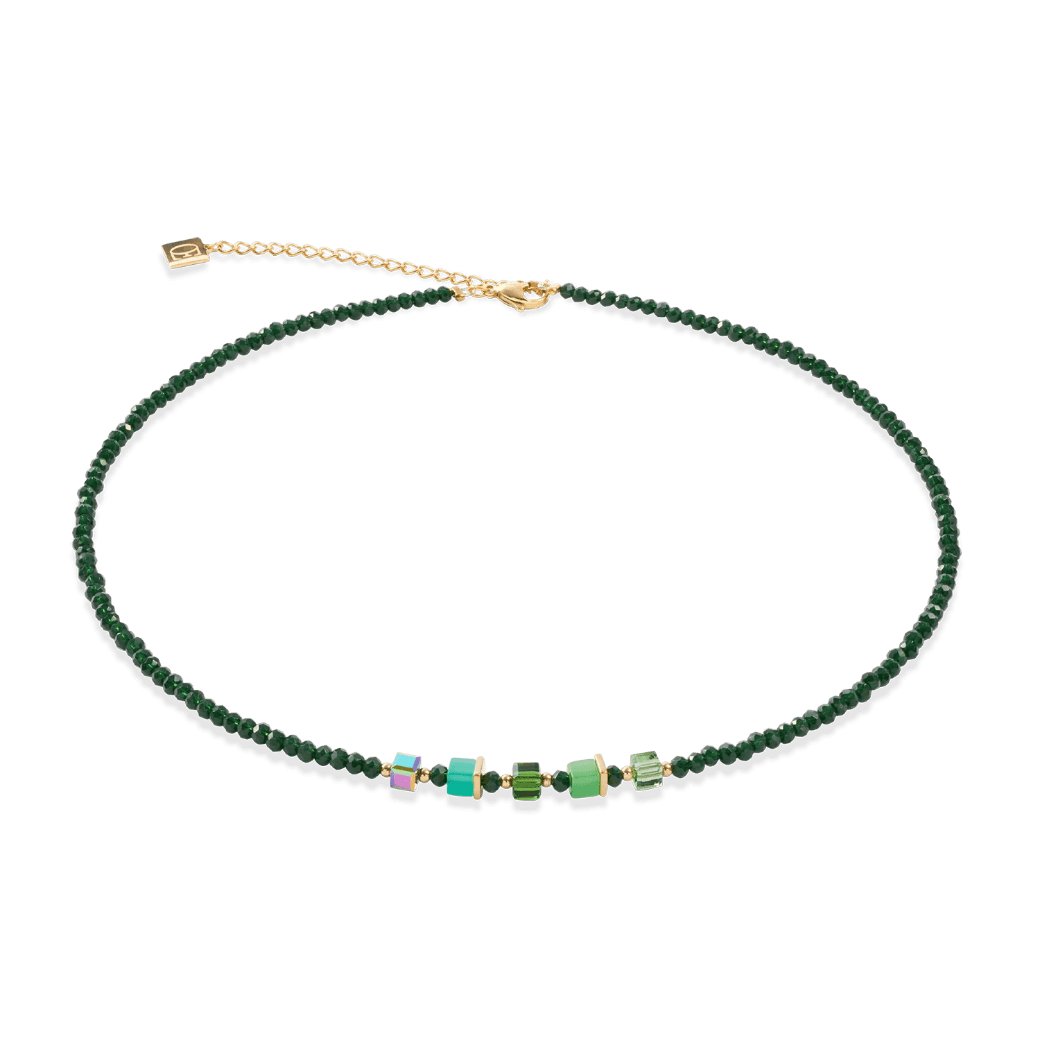 COEUR DE LION dámsky náhrdelník Joyful Colours gold-green 4464100500 2