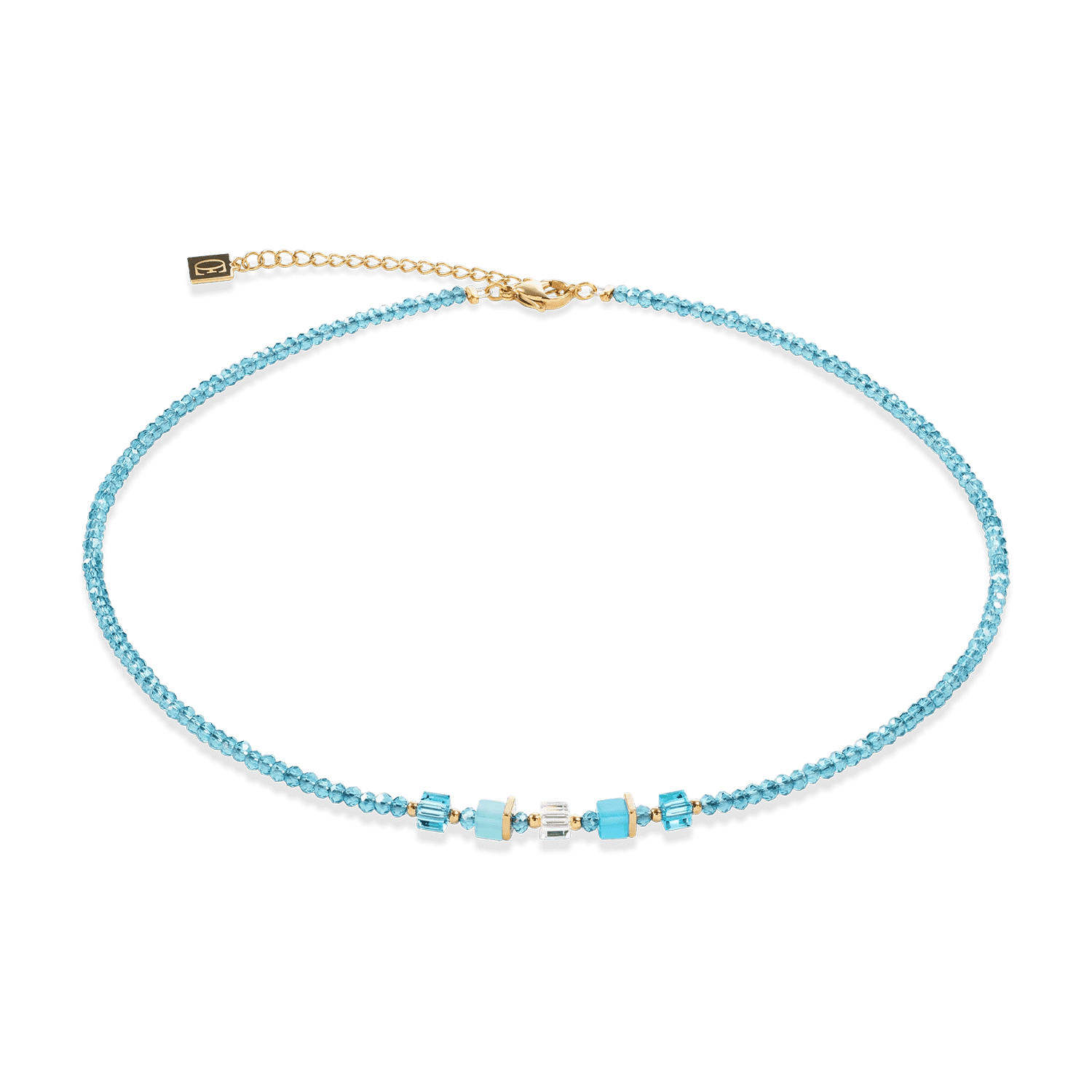 COEUR DE LION dámsky náhrdelník Joyful Colours gold-turquoise 4464100600 2