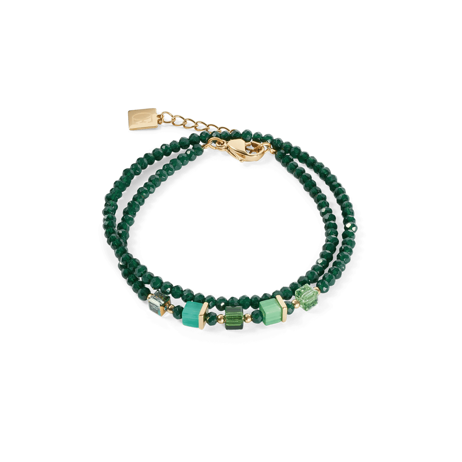 Náramok Coeur de Lion Joyful Colours Update Bracelet gold-green 4464300500 2
