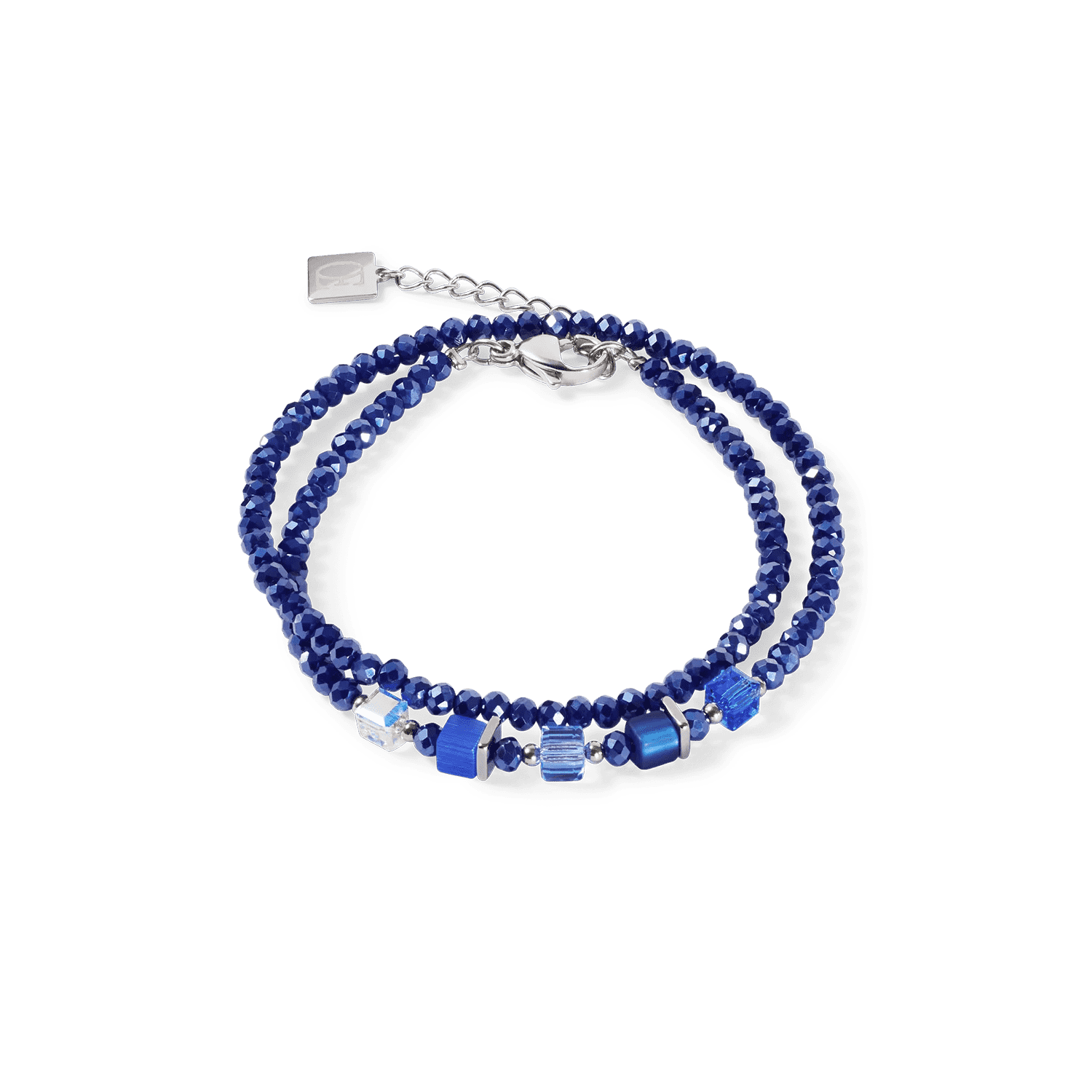 Náramok Coeur de Lion Joyful Colours Update Bracelet silver-blue 4464300700 2