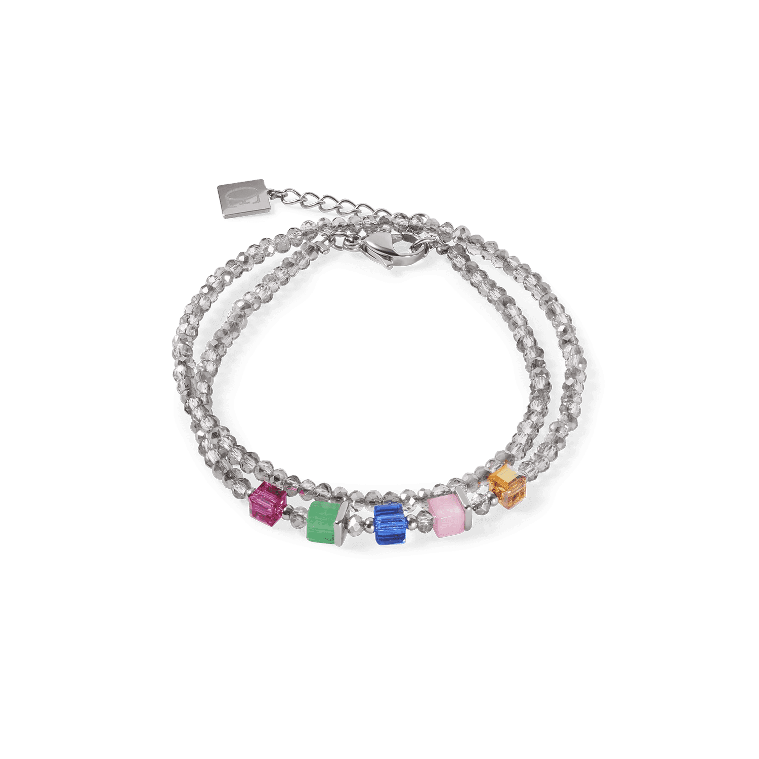 Náramok Coeur de Lion Joyful Colours Update Bracelet silver-multicolour 4464301500 2