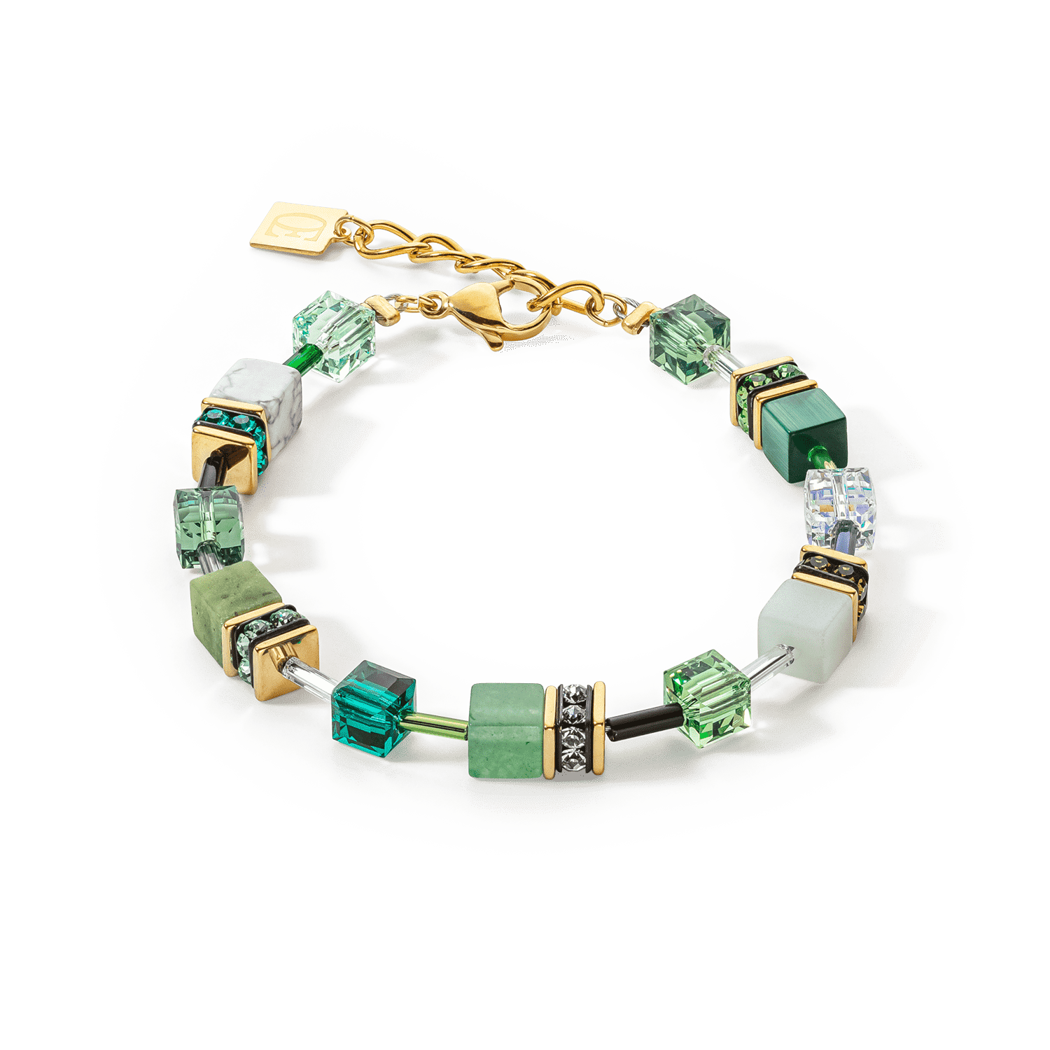 Náramok Coeur de Lion GeoCUBE® Iconic Precious zelený 2