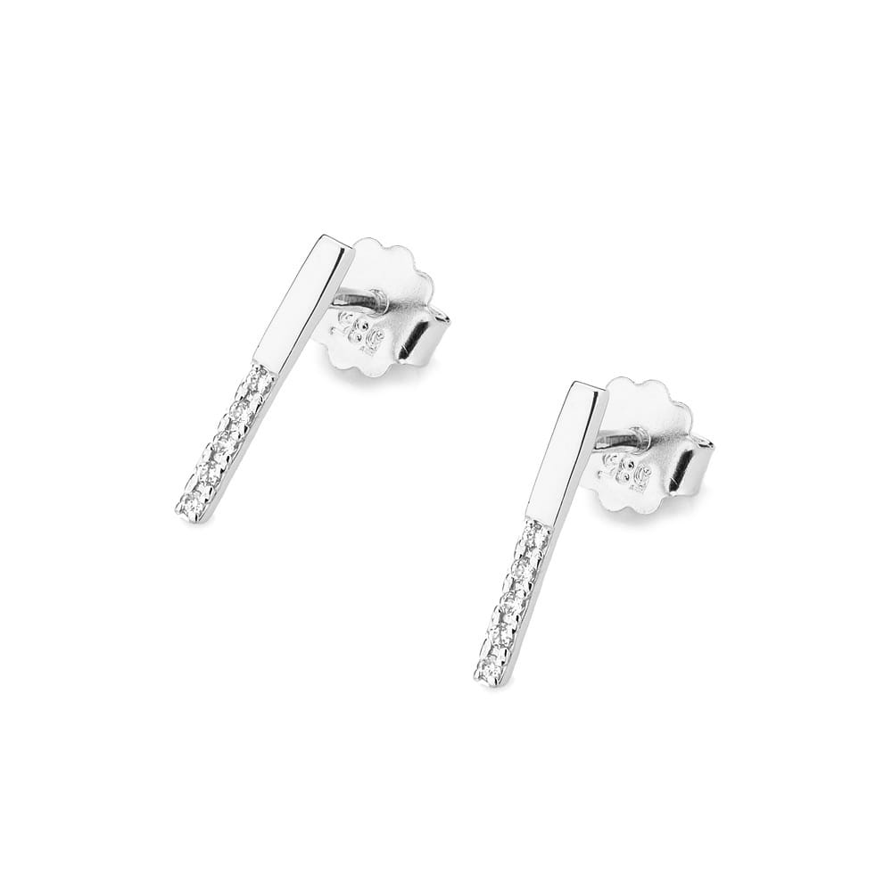 CK029 náušnice s diamantmi biele zlato Au 585/1000 2