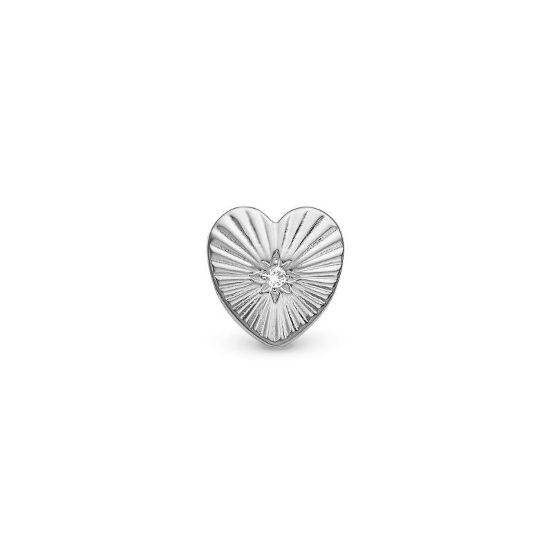 Strieborný korálik Christina Sunshine Heart 2,2g 2