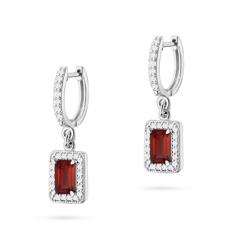 KO422 náušnice Námornícka modrá 2 x 0,70ct biele zlato Au 585/1000 2