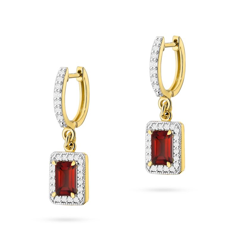 KO422 náušnice Námornícka modrá 2 x 0,70ct žlté zlato Au 585/1000 2