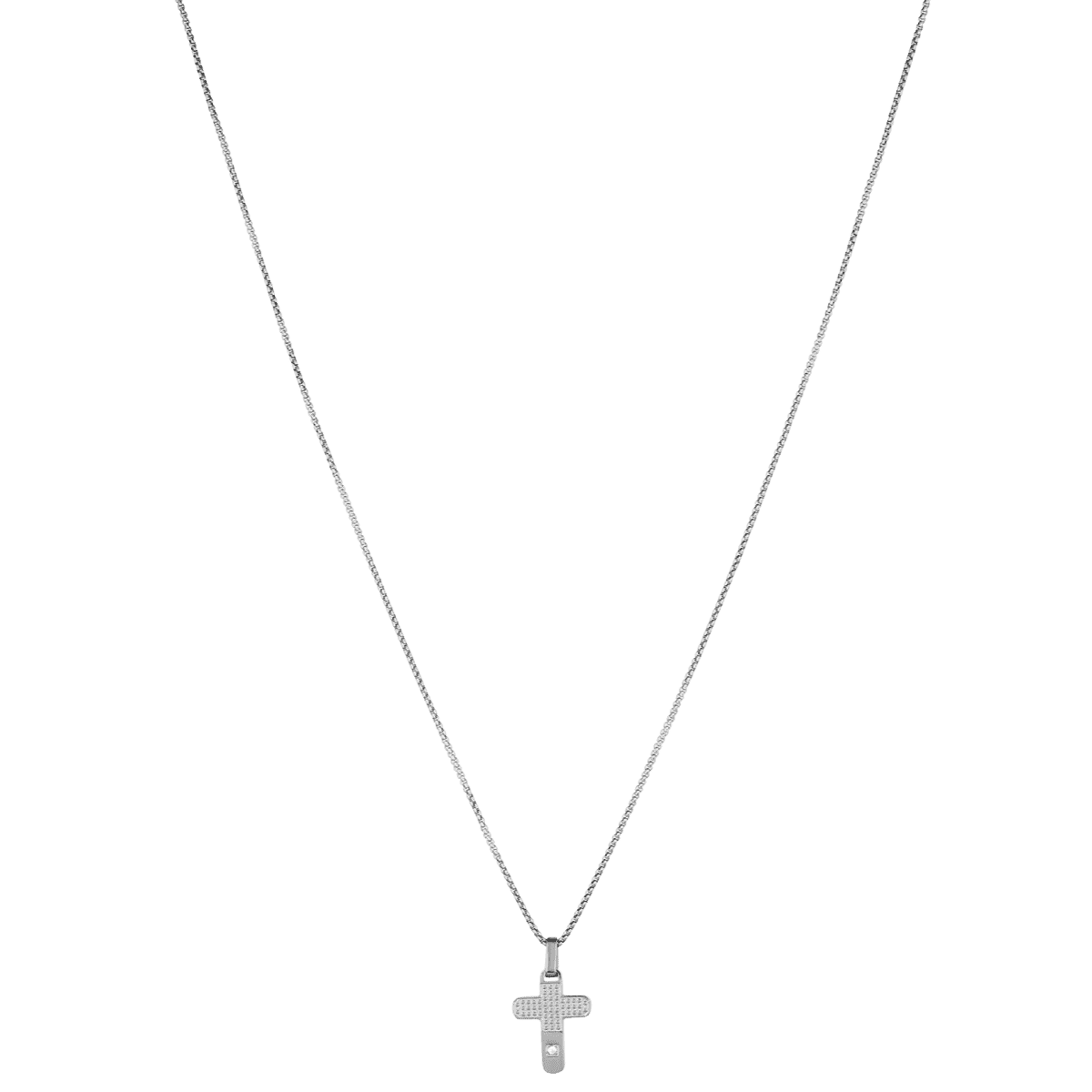 Oceľový náhrdelník s krížikom LIU.JO MLJ335 2