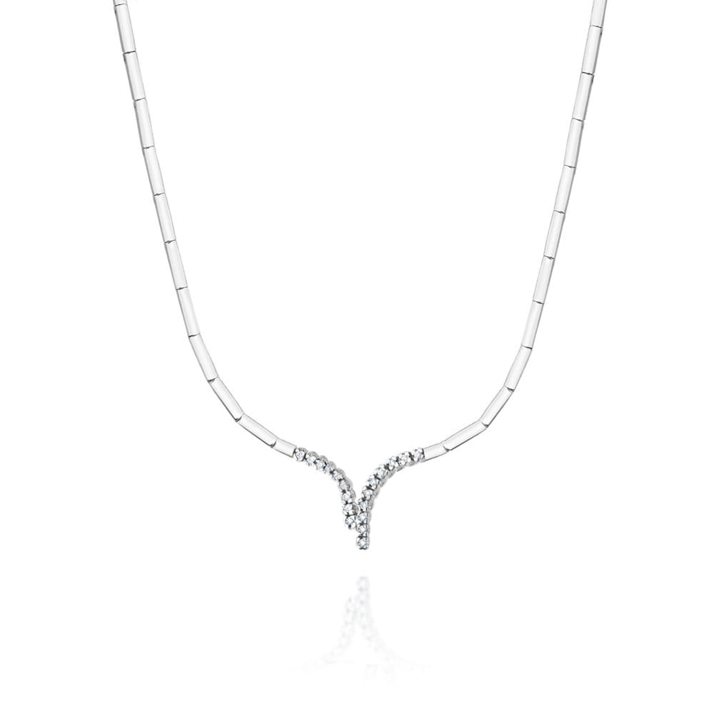 Náhrdelník N08368 s diamantmi z bieleho zlata Au 585/1000 2
