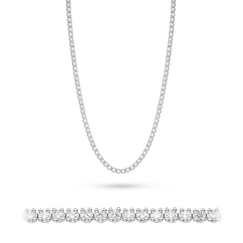 Náhrdelník N35494 s diamantmi biele zlato Au 585/1000 2