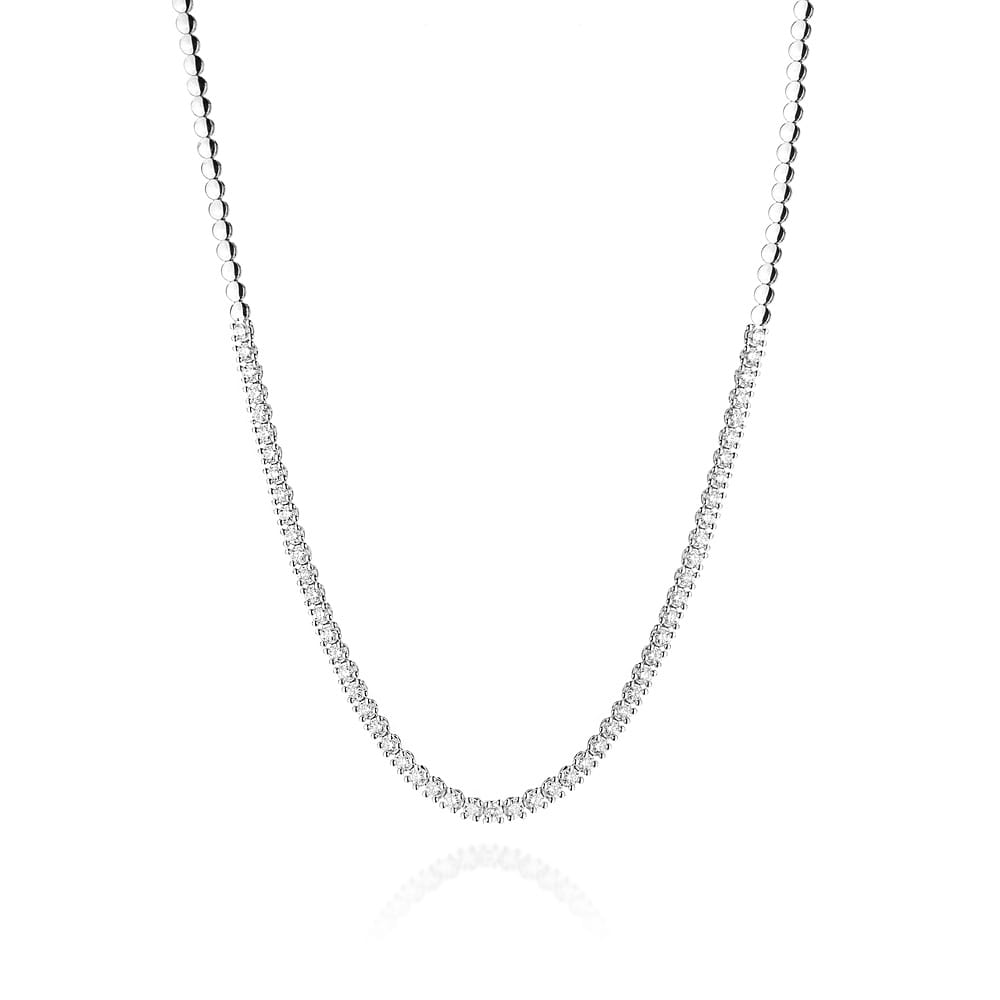 Náhrdelník N35495 s diamantmi z bieleho zlata Au 585/1000 2
