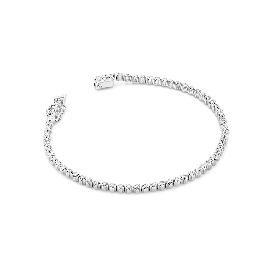 Náramok B27891 s diamantmi biele zlato Au 585/1000 2