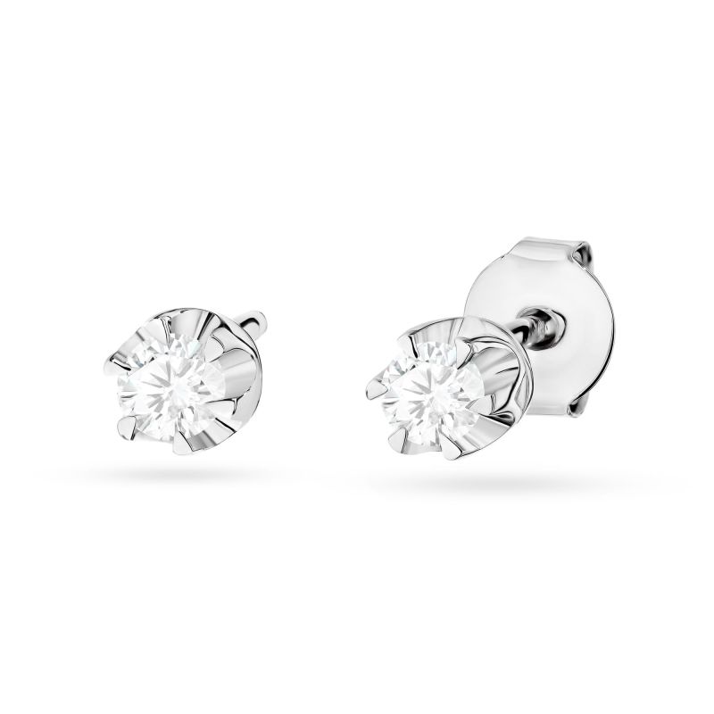 Náušnice K0032 Laboratory Diamond 2 x 0,10ct biele zlato Au 585/1000 2
